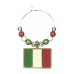 Italy Flag / Italian Flag / il Tricolor Wine Glass Charm